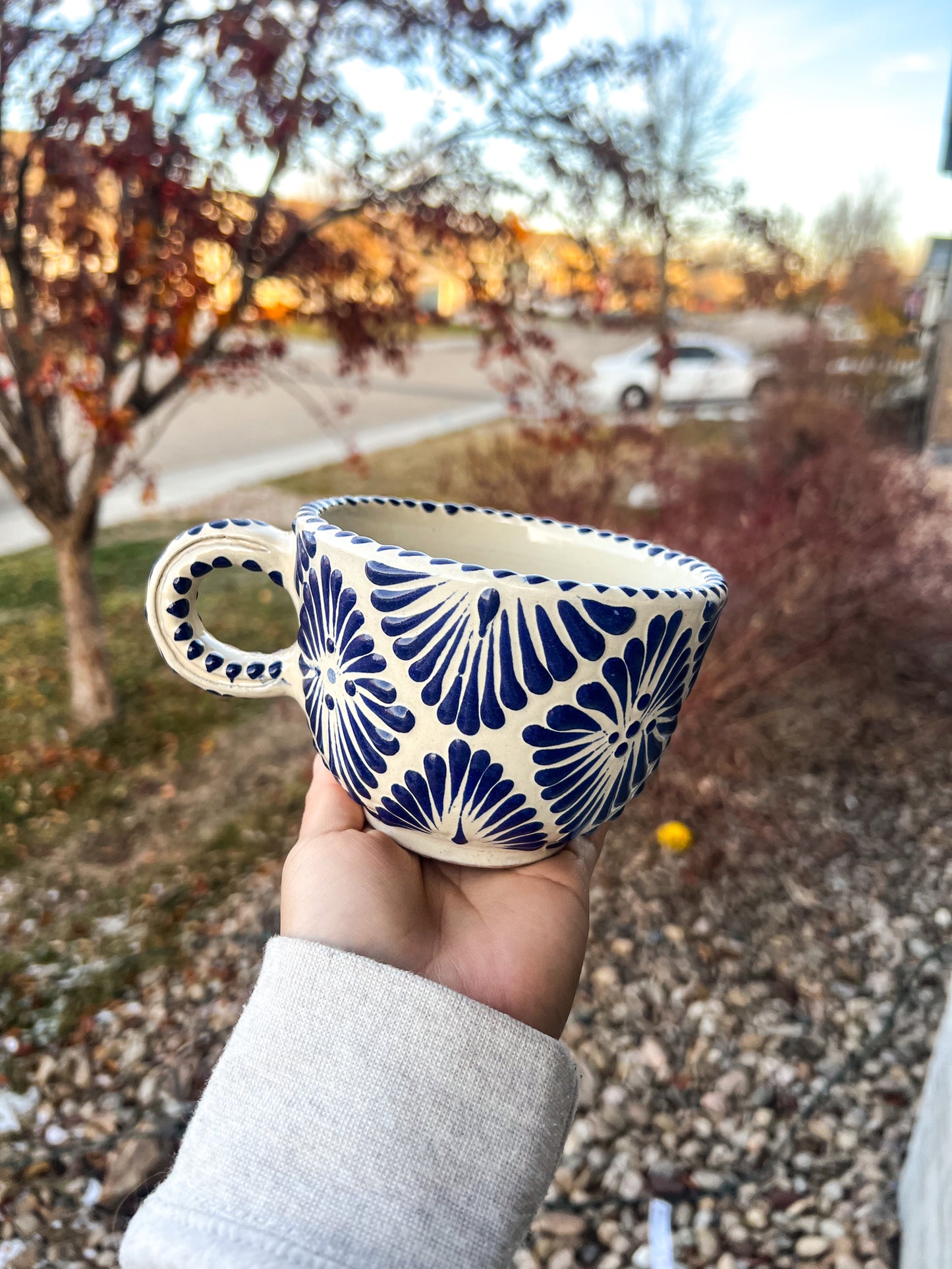 Blue & White Teacup